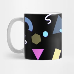 80s colorful background geometric style Mug